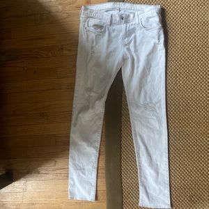 White distressed Current/Elliot jeans - size 26